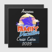 Familie Cruise Cabin Zwart Personaliseren (Voorkant / Achterkant)