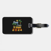 Familie Cruise De Bahama's 2024 Bagagelabel (Achterkant horizontaal)