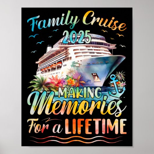 Familie Cruise Feest Viering Kostuum Outfit Co Poster (Voorkant)