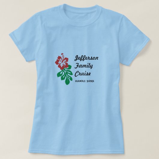 Familie Cruise Hawaï T-shirt (Design voorkant)