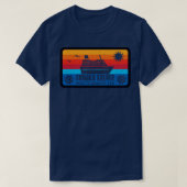 Familie Cruise Mediterraan Zee  Retro stijl T-shirt (Design voorkant)