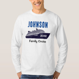 Familie Cruise Schip Heren T-shirt Met Lange Mouwe