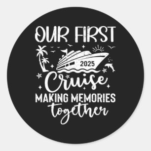 Familie Cruise Shirt Vakantie Zomer Weekend Groep Ronde Sticker