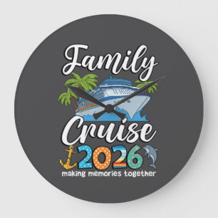 Familie Cruise Squad 2026 Groep Matching Zomer Grote Klok