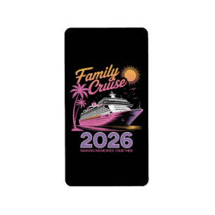 Familie Cruise Squad 2026 Vakantie Matching Reis Etiket