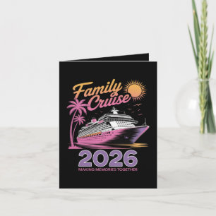 Familie Cruise Squad 2026 Vakantie Matching Reis Feestdagen Kaart