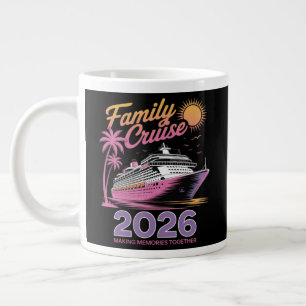 Familie Cruise Squad 2026 Vakantie Matching Reis Grote Koffiekop