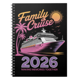 Familie Cruise Squad 2026 Vakantie Matching Reis Notitieboek