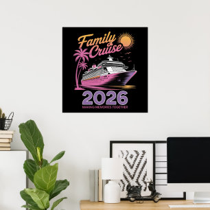 Familie Cruise Squad 2026 Vakantie Matching Reis Poster