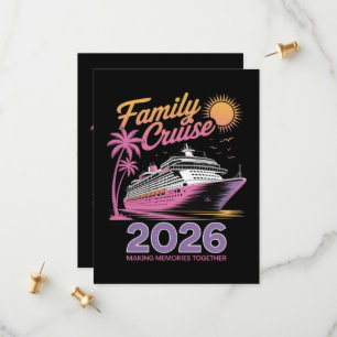 Familie Cruise Squad 2026 Vakantie Matching Reis Save The Date