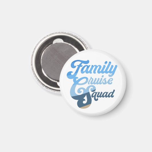 Familie Cruise Squad Magnet (Voorkant / Achterkant)