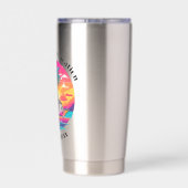 Familie Cruise Vakantie Herdenking Geïsoleerde Drinkbeker (Achterkant)