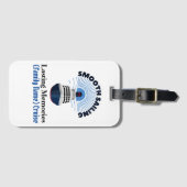  familie cruise vakantie soepel zeilen bagagelabel (Voorkant (horizontaal))