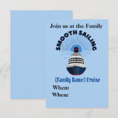  familie cruise vakantie soepel zeilen save the date (Voorkant / Achterkant)