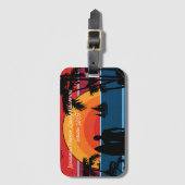 Familie Cruise VAKANTIE Zonsondergang PERSONALISER Bagagelabel (Voorkant (verticaal))