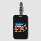 Familie Cruise Zomer Zwart Bagagelabel (Voorkant (verticaal))