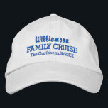 Familie Cruiseball Pet Aangepaste locatie en datum<br><div class="desc">Ruik in stijl met dit aangepaste honkbalpet met je eigen tekst. Op dit moment staat "Jouw naam" Family Cruise en de plaats en datum van je cruise. Verander gemakkelijk de tekst en de kleur van het pet. Geweldig voor die hete zonnige dagen op het bovenste dek!</div>