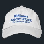 Familie Cruiseball Pet Aangepaste locatie en datum<br><div class="desc">Ruik in stijl met dit aangepaste honkbalpet met je eigen tekst. Op dit moment staat "Jouw naam" Family Cruise en de plaats en datum van je cruise. Verander gemakkelijk de tekst en de kleur van het pet. Geweldig voor die hete zonnige dagen op het bovenste dek!</div>