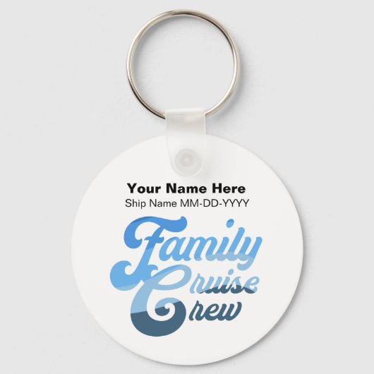 Familie cruisebemanning sleutelhanger (Voorkant)