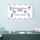 Familie Custom 4th van juli Party Spandoek (Beurs)