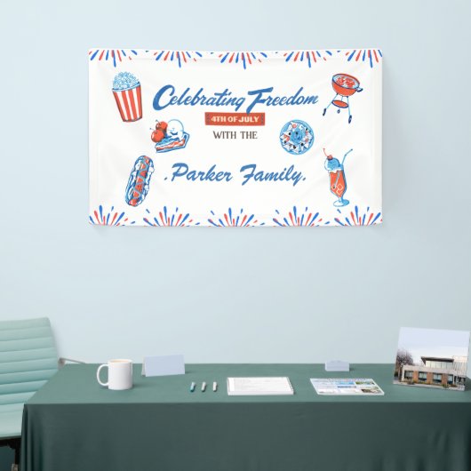Familie Custom 4th van juli Party Spandoek (Beurs)