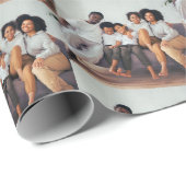 Familie Custom Afbeelding Wrap, Custom Photo Gift  Cadeaupapier (Rol Hoek)