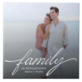 Familie Custom Foto Keramische Tegel Tegeltje