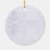 Familie Custom Foto met Elegante Turquoise Mandala Keramisch Ornament (Achterkant)