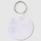 Familie Custom Foto met Elegante Turquoise Mandala Sleutelhanger (Achterkant)