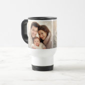 Familie Custom Foto trendy modern cadeau Reisbeker (Voorkant links)