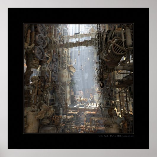 Familie (dag) / Famille (uren) Poster (Voorkant)