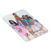 Familie Dag Moderne Fotonaam Custom Koelkast Magneet (Rechterzijde)