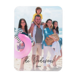 Familie Dag Moderne Fotonaam Custom Koelkast Magneet