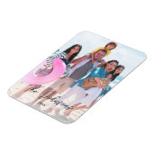 Familie Dag Moderne Fotonaam Custom Koelkast Magneet (Linkerzijde)