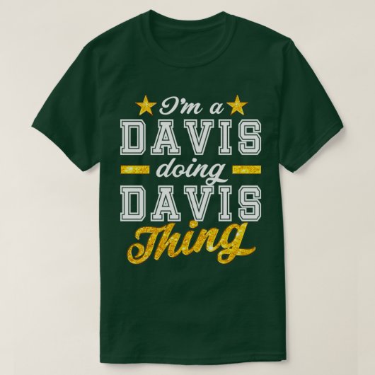 Familie Davis Reunion Davis T-shirt (Design voorkant)