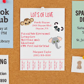 Familie Daycare Safari Theme Tearaway Flyer