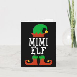 Familie De Mimi Elf Kerst Matching PJ Pajama X Kaart