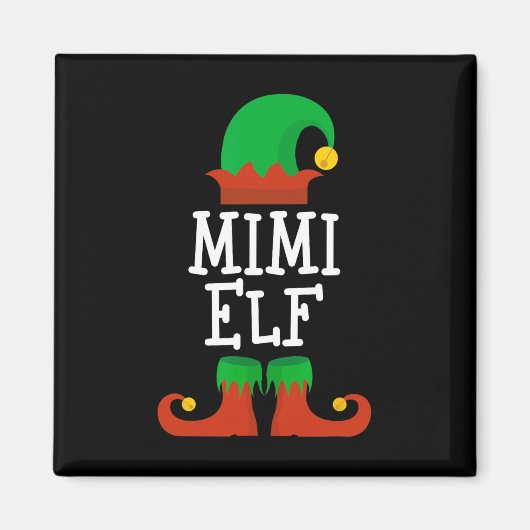 Familie De Mimi Elf Kerst Matching PJ Pajama X Magneet (Voorkant)