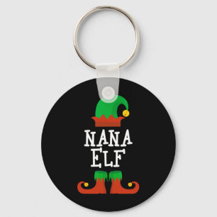 Familie De Nana Elf Kerst Matching PJ Pajama X Sleutelhanger