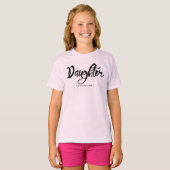 Familie die Cute Hearts Daughter T-Shirt verzamele (Voorkant volledig)