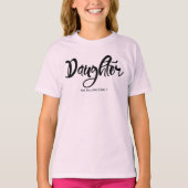 Familie die Cute Hearts Daughter T-Shirt verzamele (Voorkant)