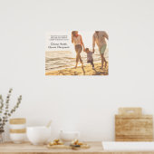 Familie die langs beach chiropractic Poster loopt (Keuken)