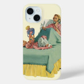 familie die mama ontbijt in bed Case-Mate iPhone case (Achterkant)