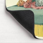  familie die mama ontbijt in bed muismat (Hoek)