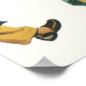  familie die mama ontbijt in bed poster (Hoek)