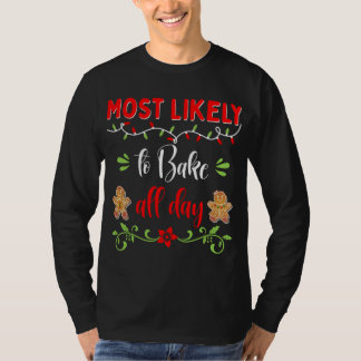 Familie die Pajama Cookie aanpast het waarschijnli T-shirt