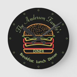 Familie Diner Wandklok