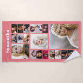 Familie DIY 19 foto-bff keepomwille koppels monogr Strandlaken (Voorkant)