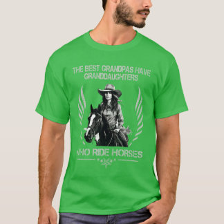 Familie Dochter Ride Paarden meisje T-shirt