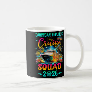Familie Dominicaanse Republiek Cruise Squad Kunstw Koffiemok